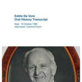 Eddie De Vere Oral History Transcript