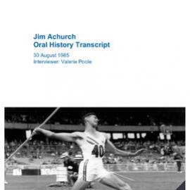 Jim Achurch Oral History Transcript