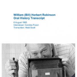 Bill Robinson Oral History Transcript