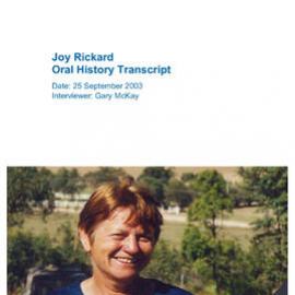 Joy Rickard Oral History Transcript
