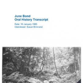June Bond Oral History Transcript