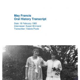 May Francis Oral History Transcript