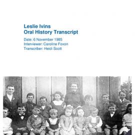 Leslie Ivins Oral History Transcript