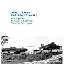 Alfred L. Johnson Oral History Transcript