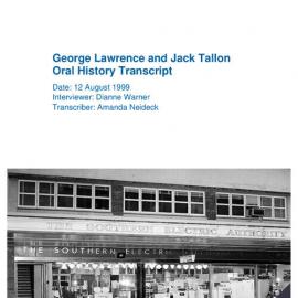 George Lawrence and Jack Tallon Oral History Transcript