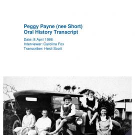 Peggy Payne Oral History Transcript
